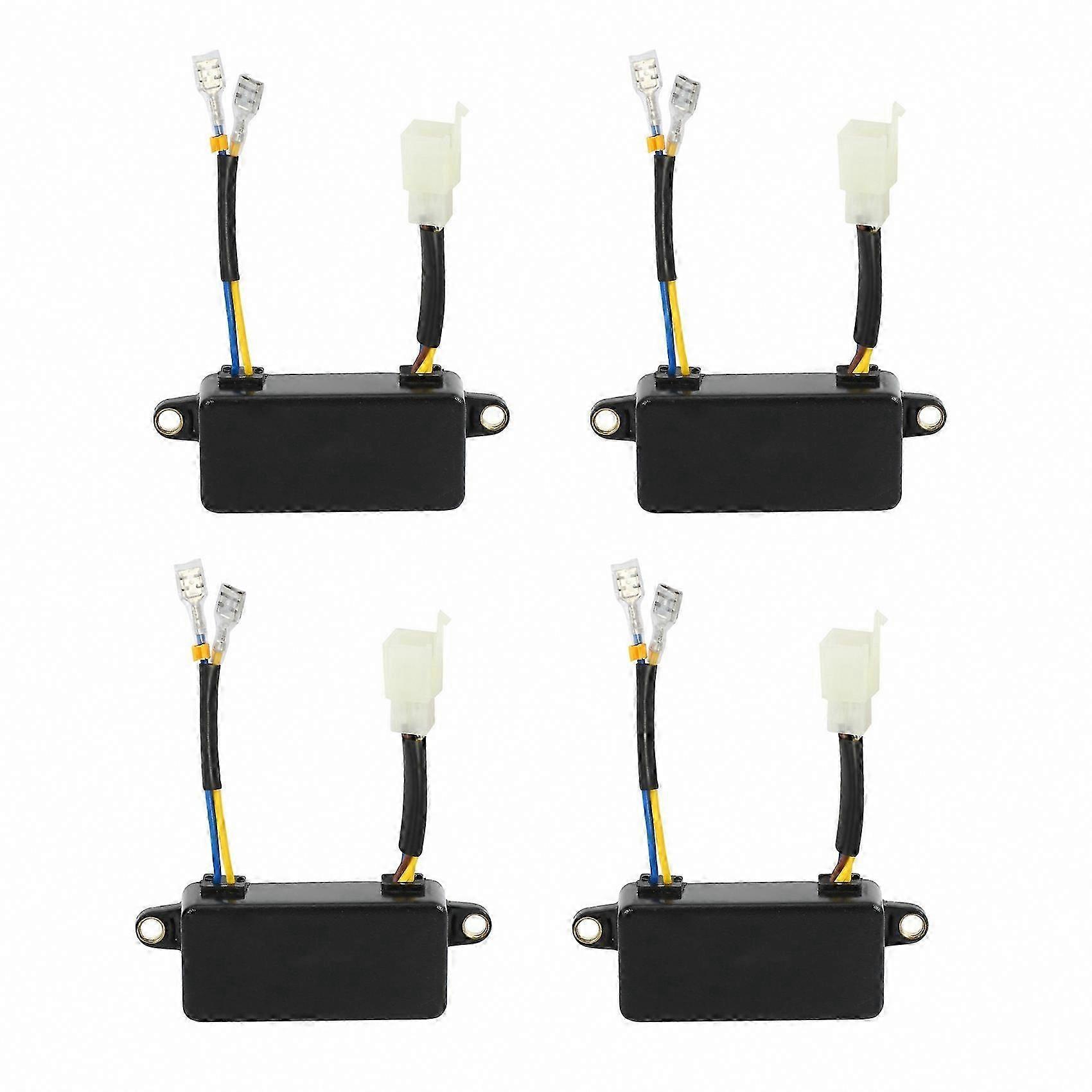 Generator Parts Replacement, 4X AVR Single-Phase Automatic Voltage Rectifier Compatible with 2KW Gasoline Generators