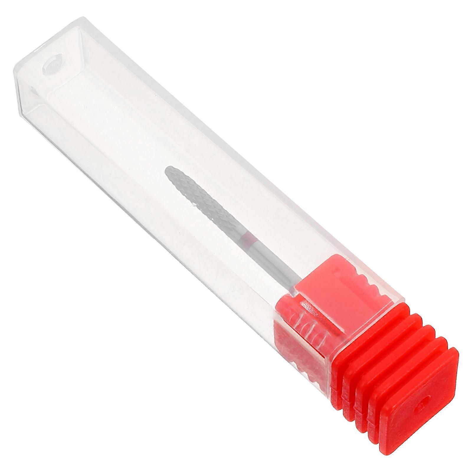 Nail Art Drill Bit Nail Grinding Head for Precise Manicure Red