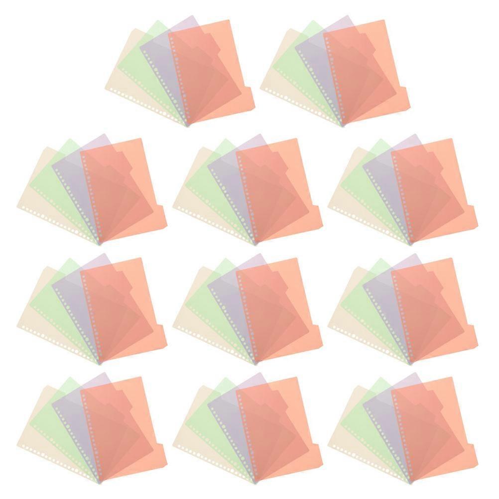 Binder Tabs Plastic Binder Dividers for Document Separation 36Sets