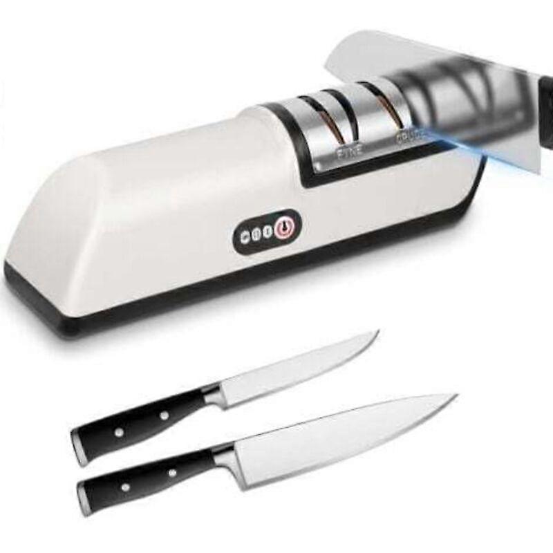 Electric Knife Sharpener, 5-in-1 Professional Sharpener with Charging Cable, Fast & Efficient Knife Sharpener