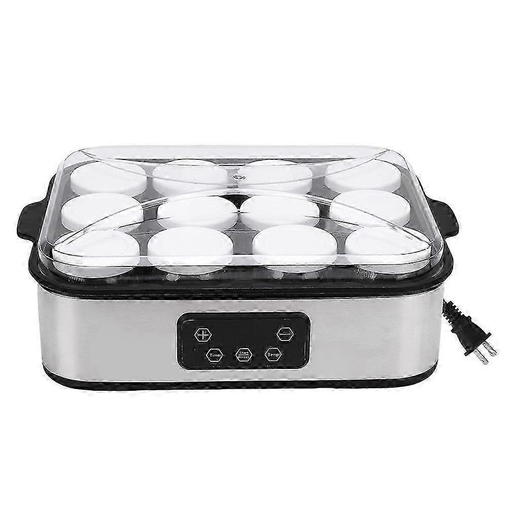 Electric Yogurt Maker Machine 0-48h Timer Automatic Yogurt Making Machine Constant Temperature with 12 Pcs Cups US