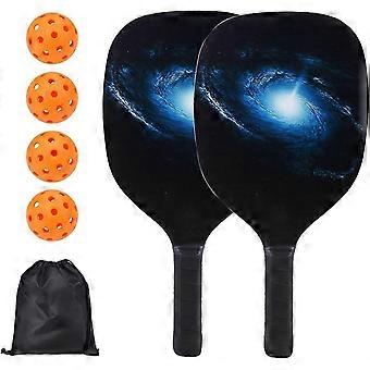 Wooden Pickleball Paddle Set Lightweight Durable