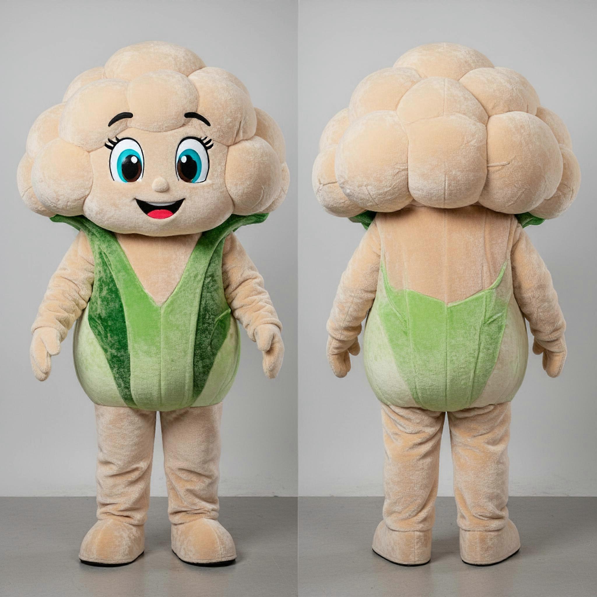 MASTICOT Beige Rounded Cauliflower Mascot