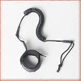 Surf Sup 10 Feet Ankle Leash Surfing Elastic Coiled Stand UP Paddle Board Leg Rope Surfboard Accessories
