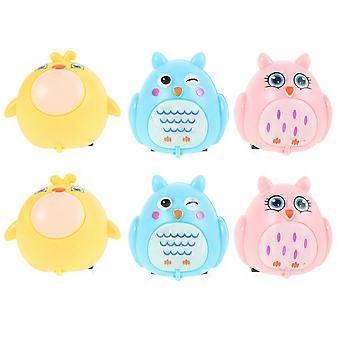 Animal Shape Pull Back Car Friction Powered Toy 6Pcs for Kids Play