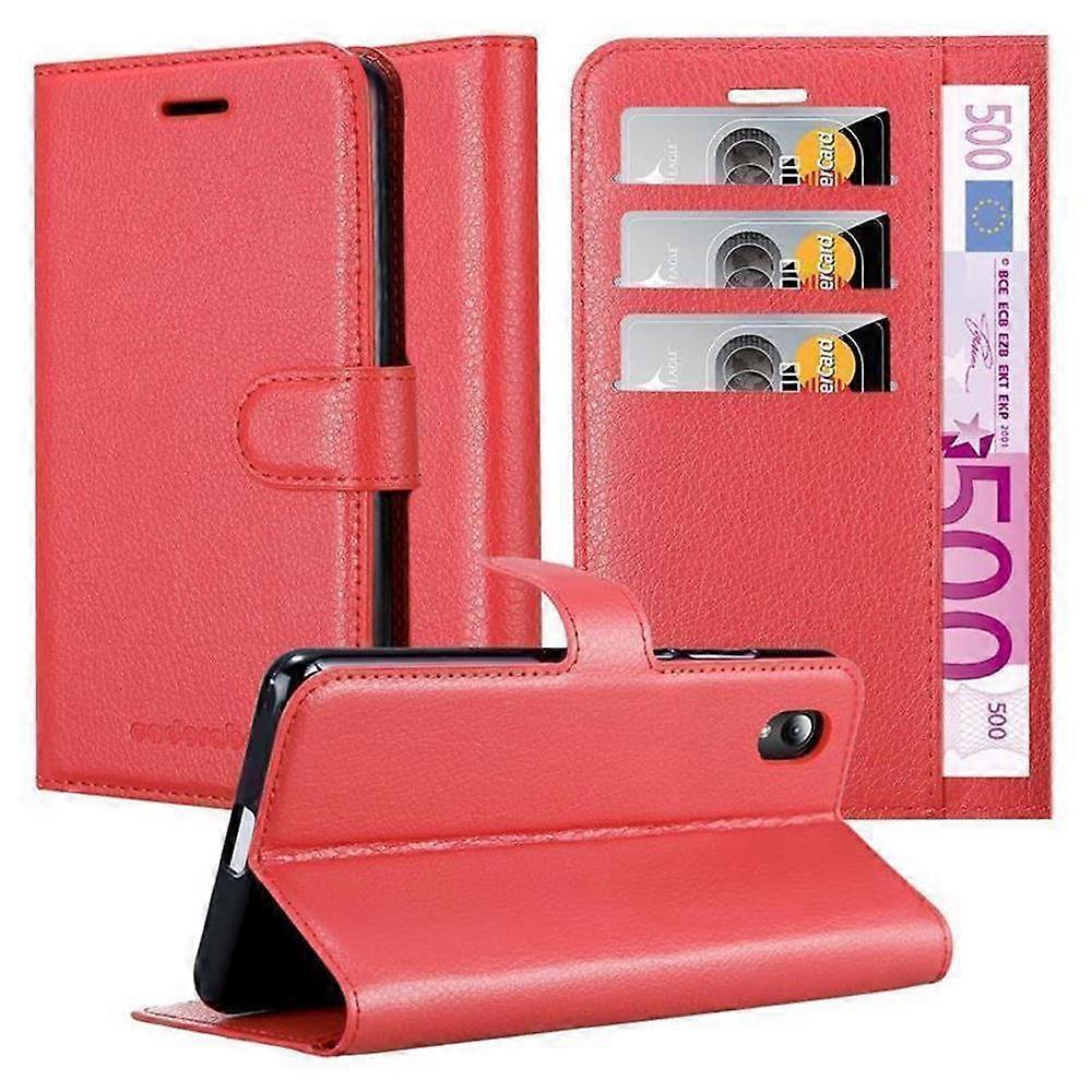 Case compatible with ZTE Blade A3 2019 - Protective case with card slots and stand function