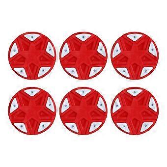 6 inline hockey pucks, street hockey ball for sports training indoors and outdoors.