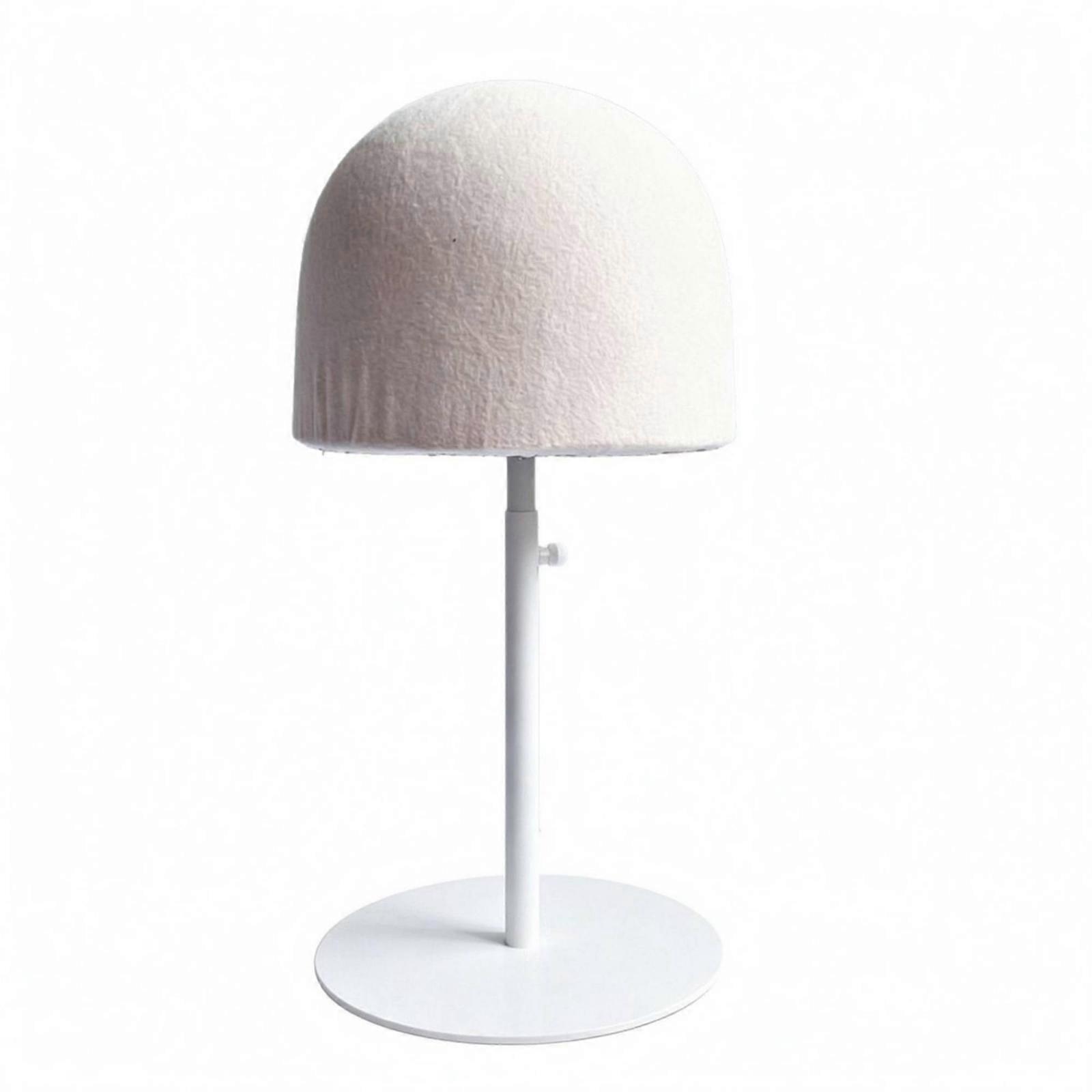 Adjustable Hat Display Stand White Base Cloth-Covered Hat Space-Saving Saving