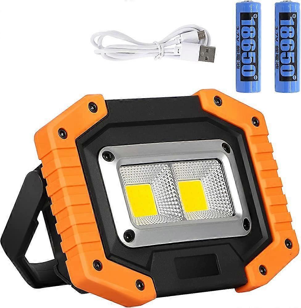 Rechargeable LED Work Light Super Bright COB Floodlight Portable