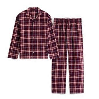 Tommy Hilfiger Mens Plaid Long Pyjama Set