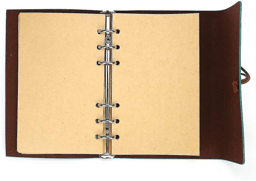 Leather Writing Journal Notebook, Maleden Classic Spiral Bound Notebook Refillable Diary
