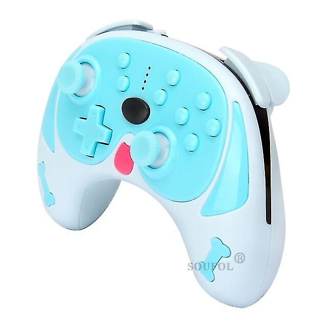 かわいい犬の形をしたワイヤレスコントローラのサポートウェイクアップターボニンendoスイッチプロ用6軸ジャイロデュアルモータービデオゲーム機