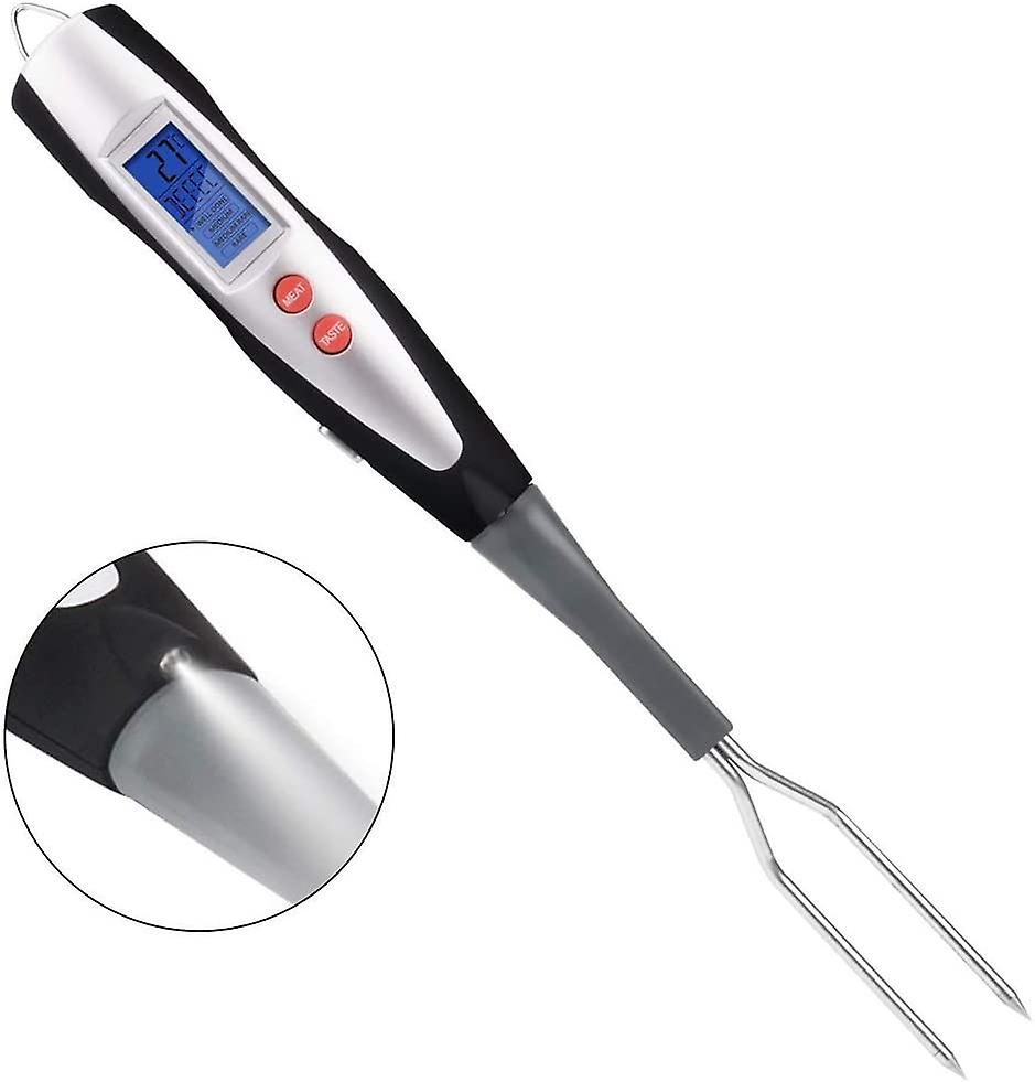 Meat Thermometer Fork BBQ Fork with Thermometer Digital BBQ Fork Thermometer Digital Cooking Fork Instant Read Fork for Kitchen, Grilling