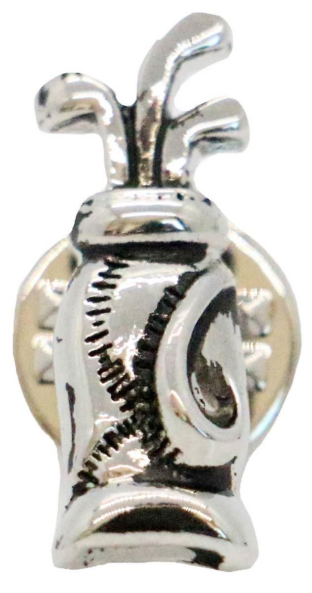 David Van Hagen Golf Bag Lapel Pin - Silver