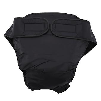 Soft Breathable Female Menstrual Sanitary Pants for Pet Dog Puppy Shorts(Black, XXL)