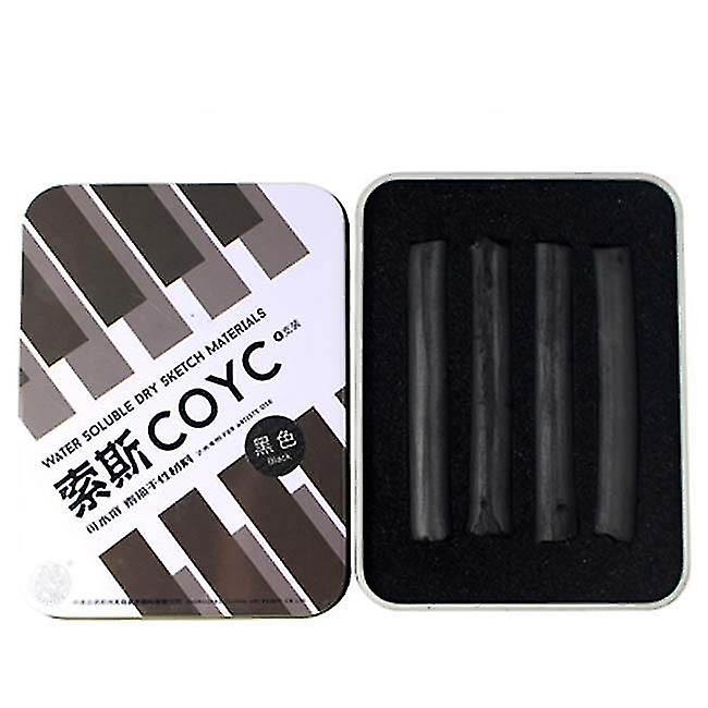 Black Water Soluble Dry Sketch Materials Charcoal Strips