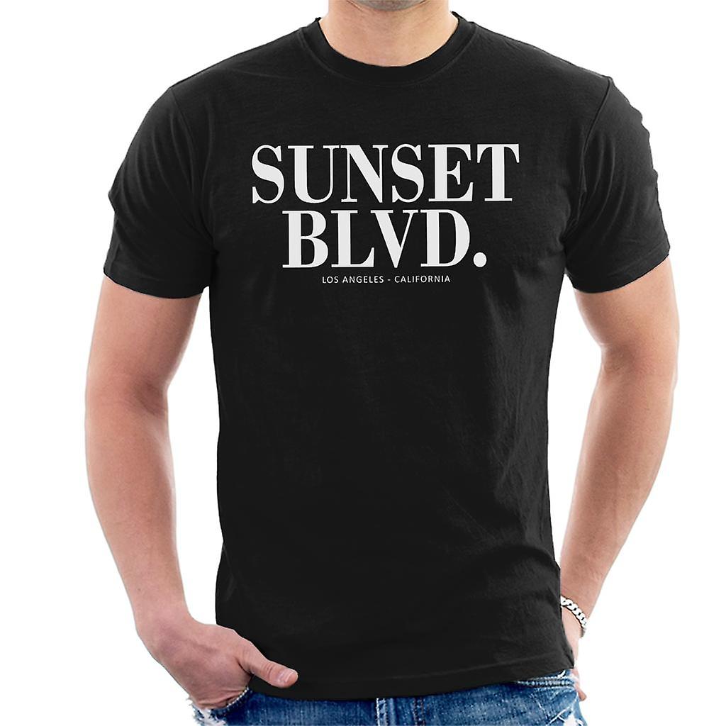 Sunset Blvd menn t-skjorte