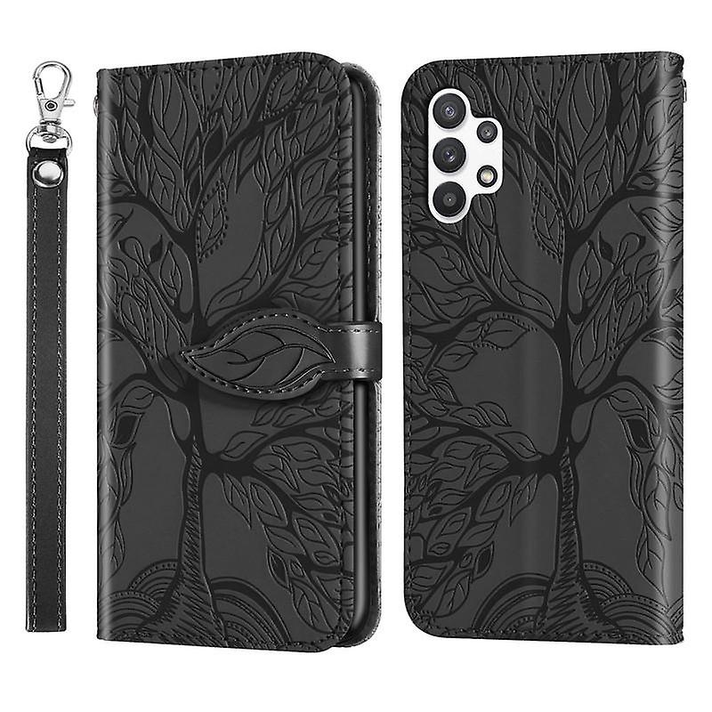 Wallet Case For Samsung Galaxy A32 5G/M32 5G Premium PU Leather Flip Cover Life Tree