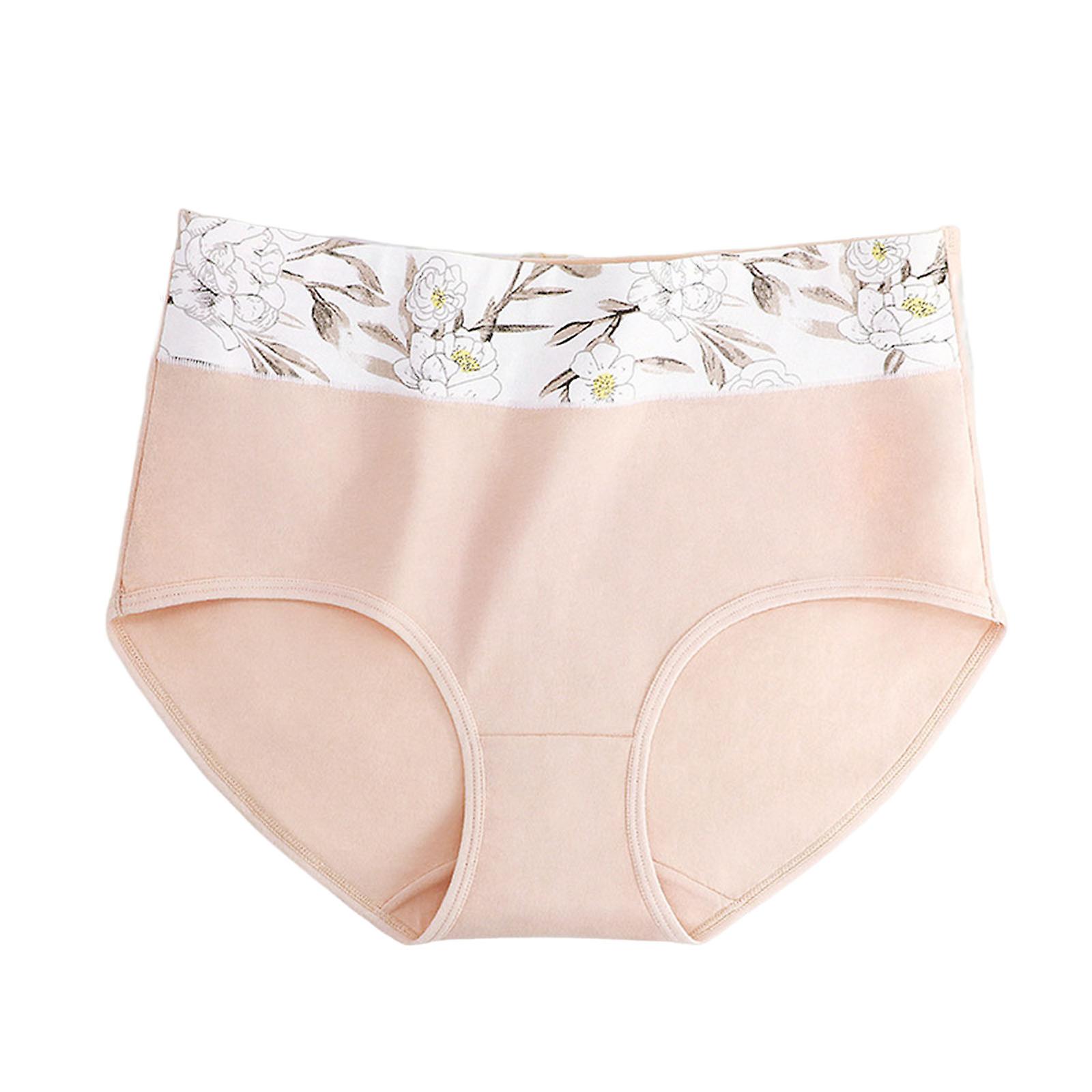 Dam Casual Underkläder Trosor Bekväm att bära Underbyxor med hög midja för semester födelsedagspresent