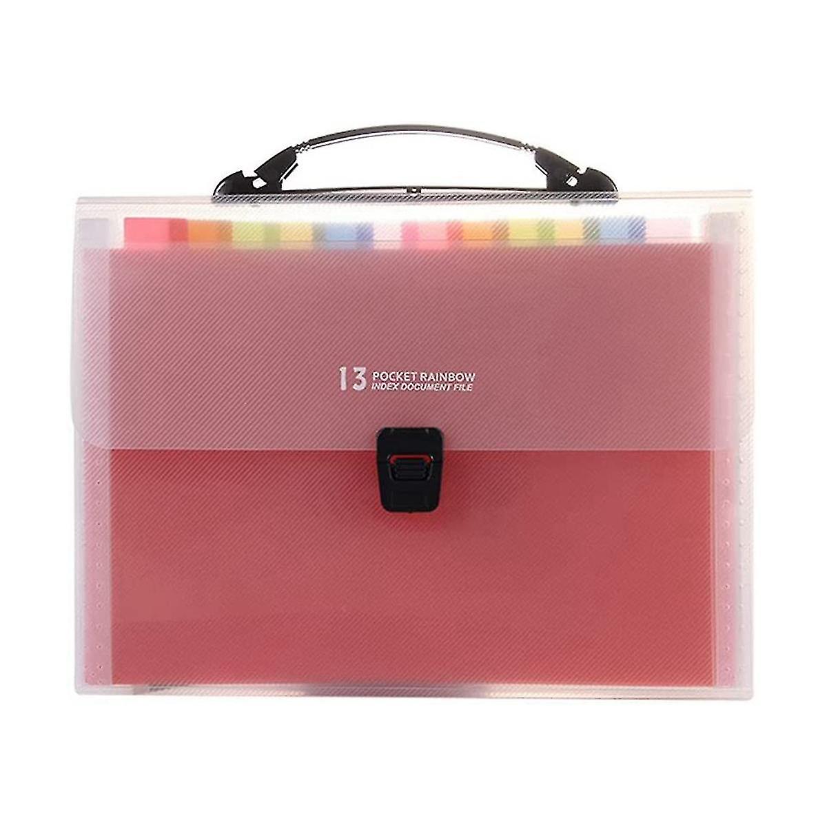 File Bag Accordion File Storage Bag 13 Grid Folder Multi-layer Bill Receipt Folder File Product Sto