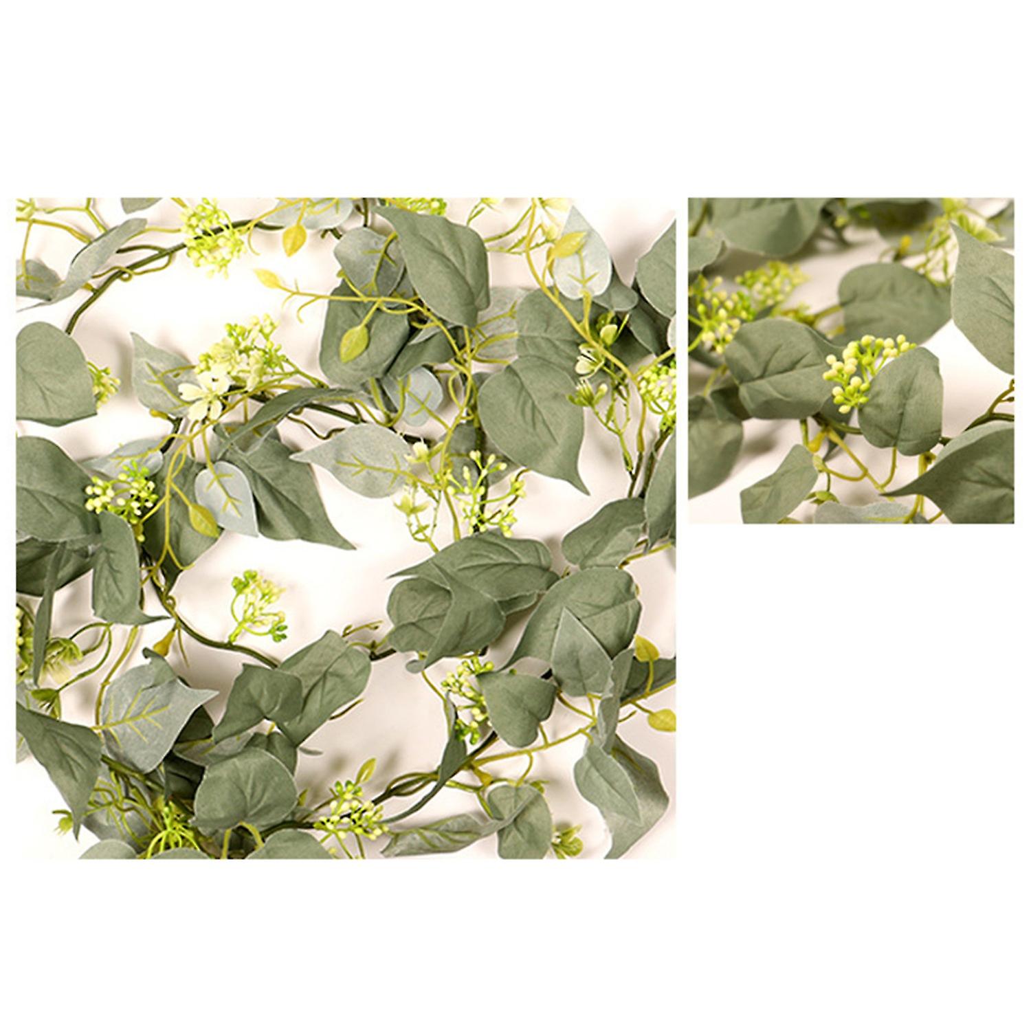 Artificial Grape Leaf Vine - 1.8M Lifelike Green Leaves for Creative Decor