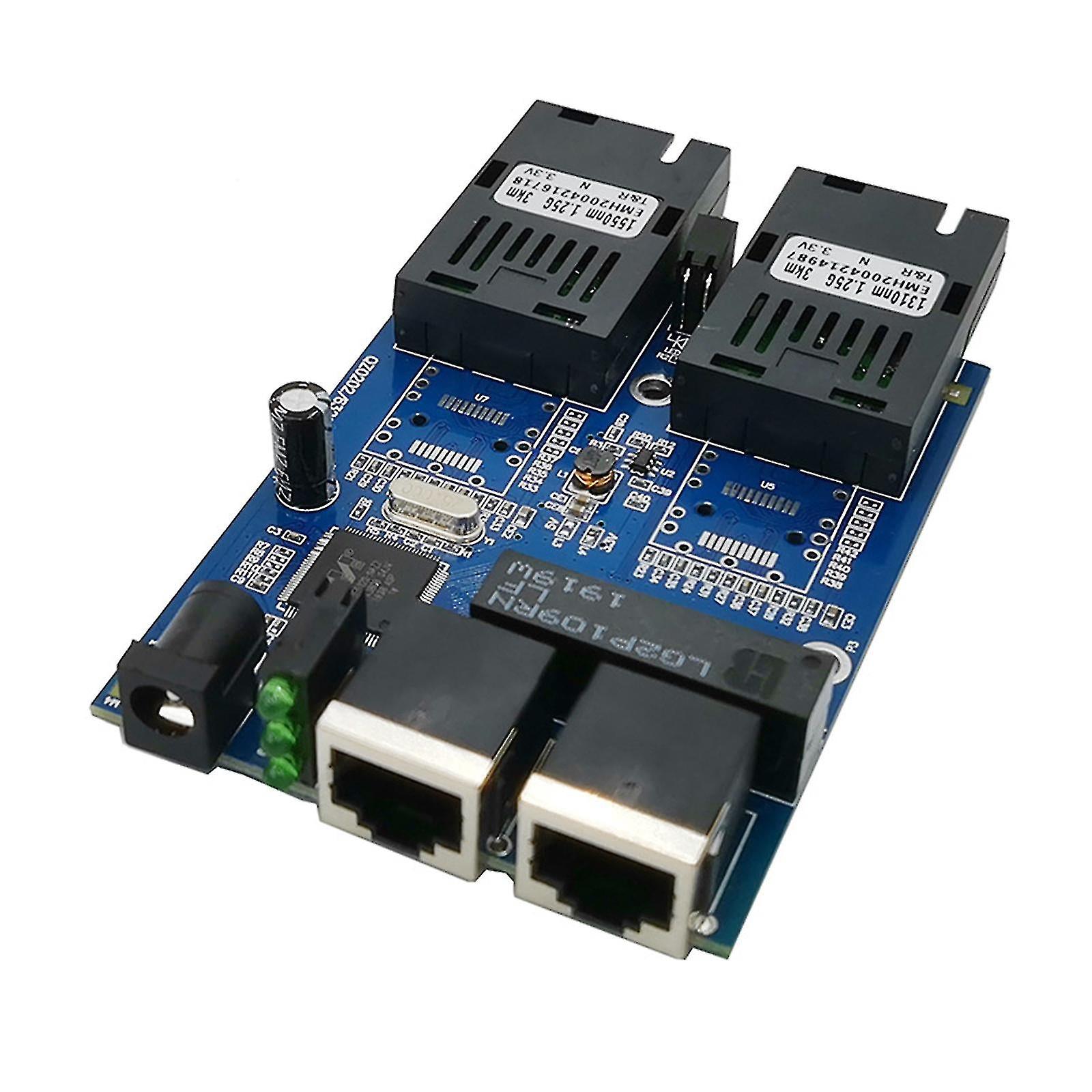 10/100/1000M Gigabit Ethernet Switch 2g2e Optical Fiber Switch Pcba Board