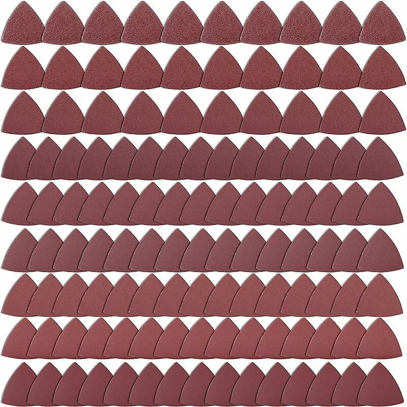 100 sheets of triangular sandpaper 80x80x80 grit 240 for sanders