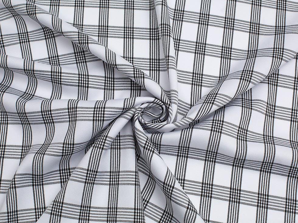 Minerva Stretch Woven Suiting Fabric White - per metre