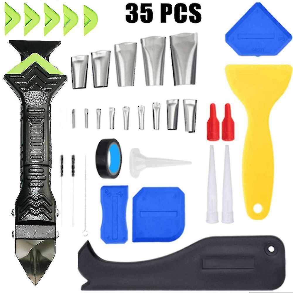 Caulking Tools Caulking Tool Kit Silicone Scraper Sealant Remover Tool Set Caulking Finisher Smooth Grout Removal