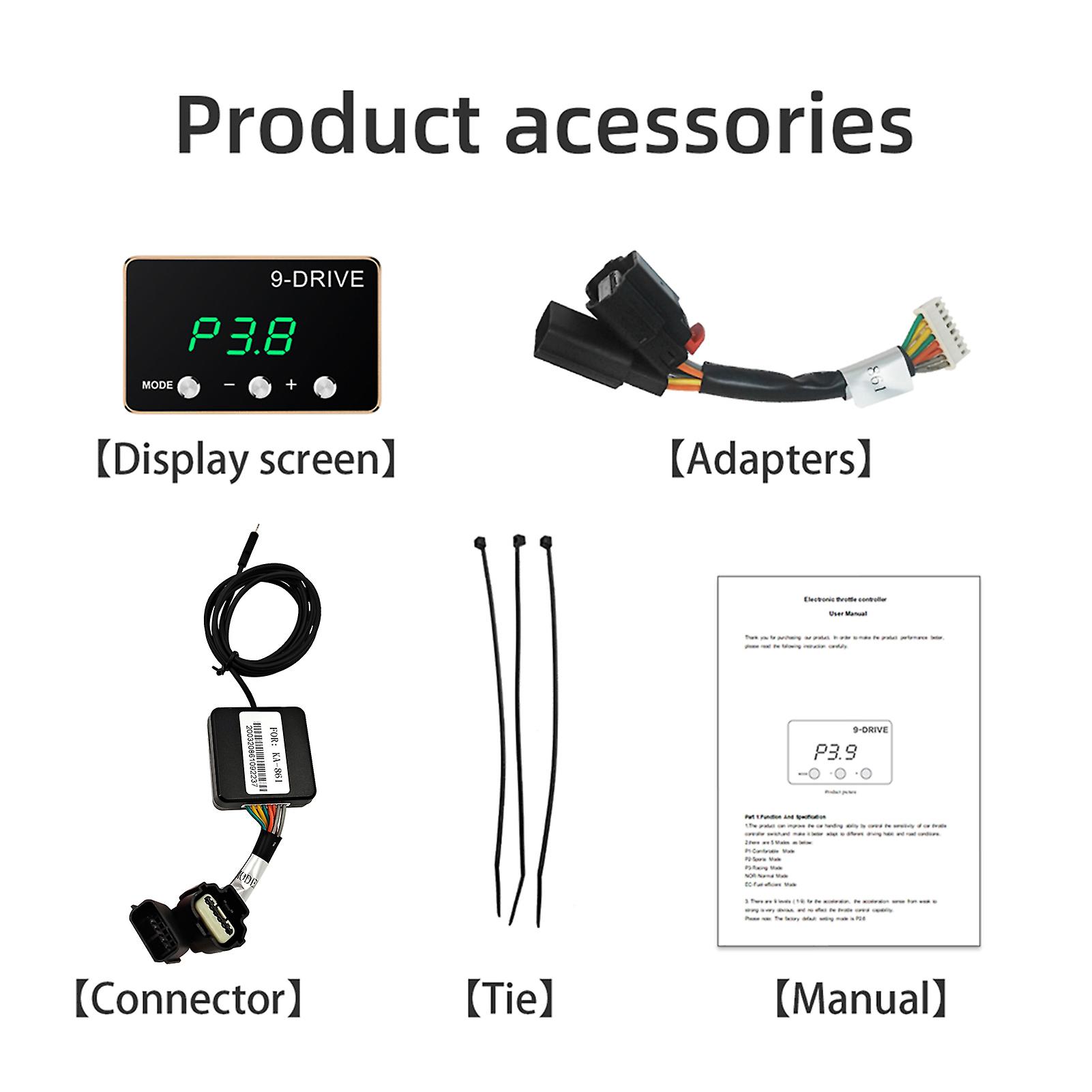9 Drive Electronic Throttle Controller Pedal-racing Accelerator
