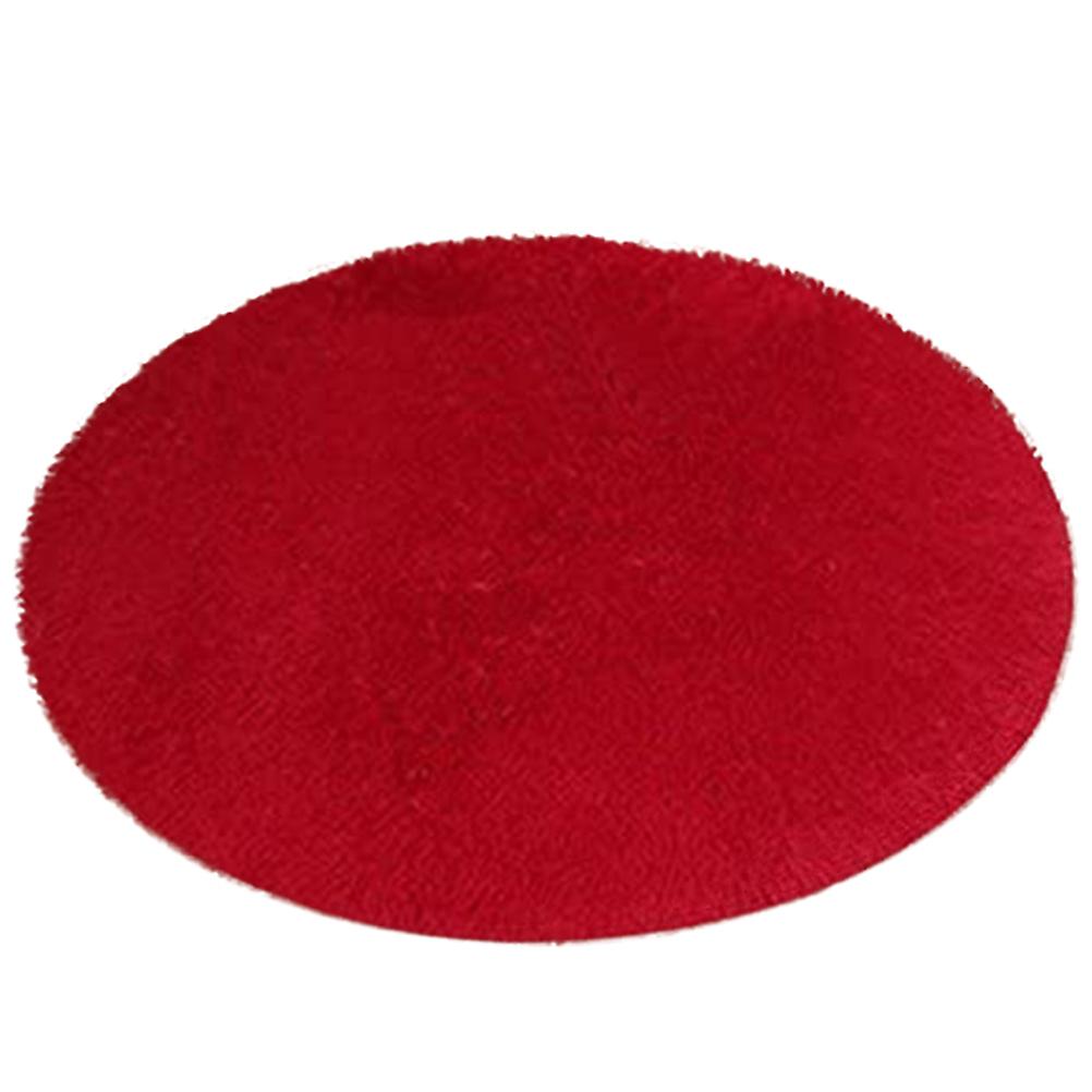 40cm Round Plush Carpet Soft Bath Bedroom Non Slip Floor Shower Rug Yoga Plush Round Mat Home Decor