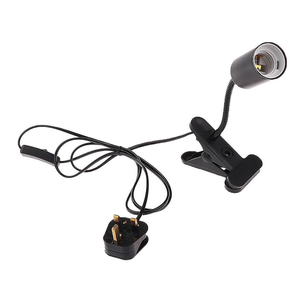 Reptile Heating Light UVA UVB Bulb Lamp Holder E27 UK Plug Black