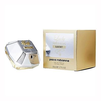 女性百万幸運な女性 1.7 オンス Eau オードパルファムスプレーのパコラバンヌ