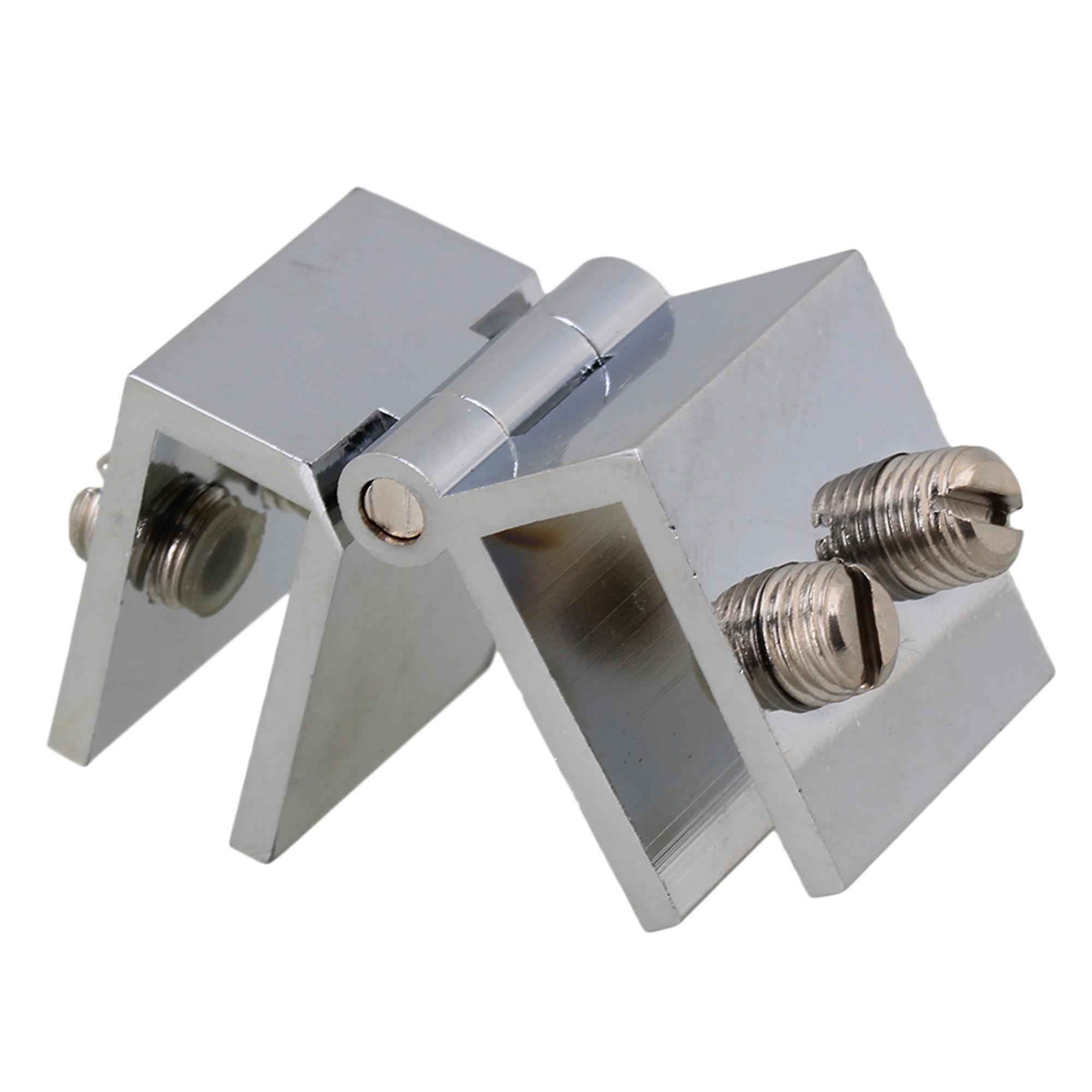 Glass Door Clamp Hinge Double Action 180 Degree for Boarded Door