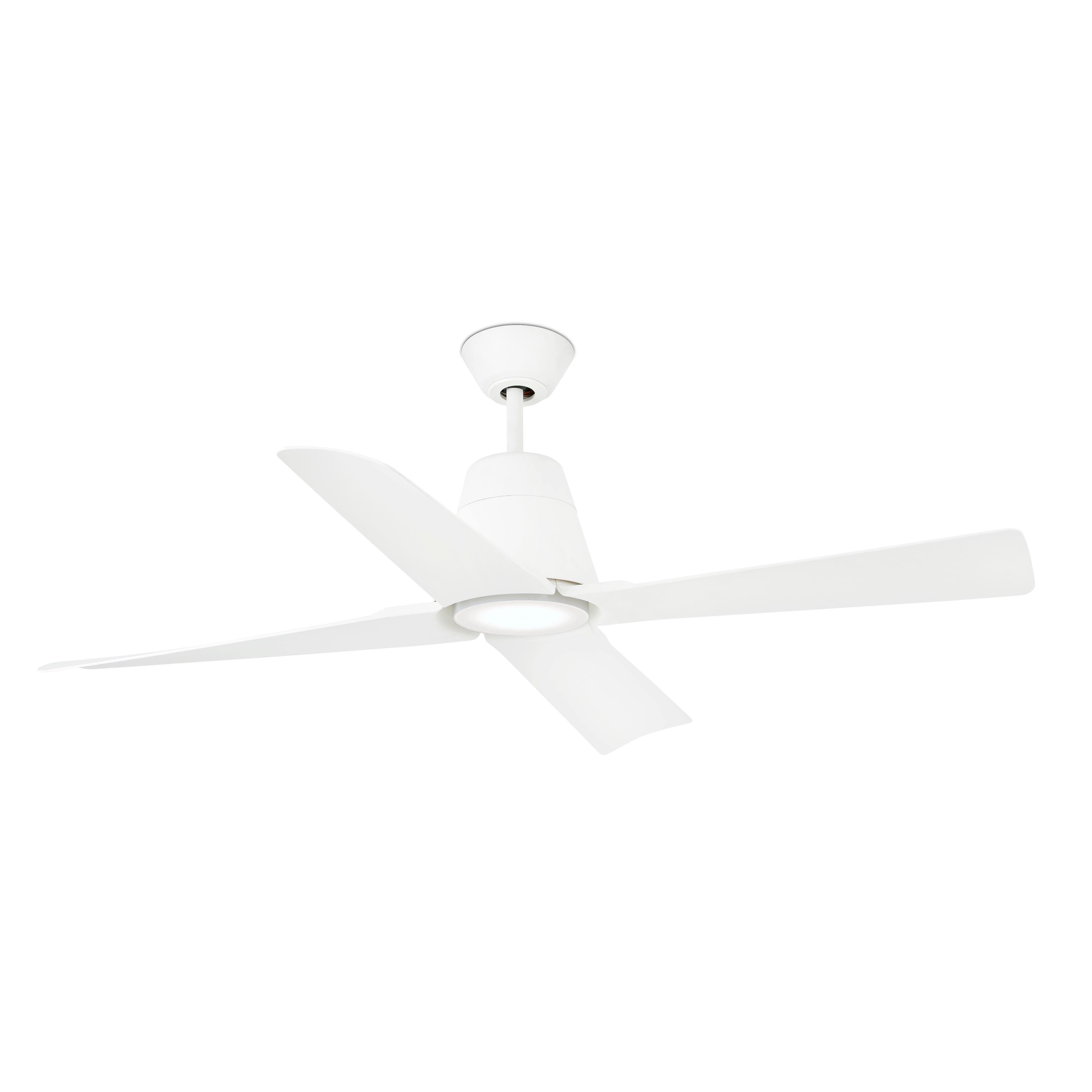 Outdoor DC ceiling fan Typhoon White with LED light