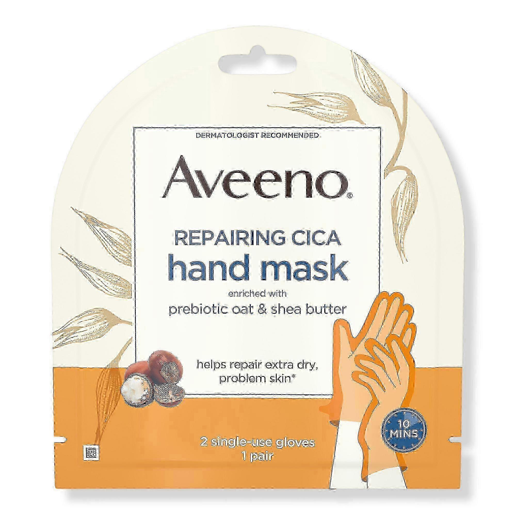 Aveeno 修复积雪草手膜,燕麦和乳木果油,1 对
