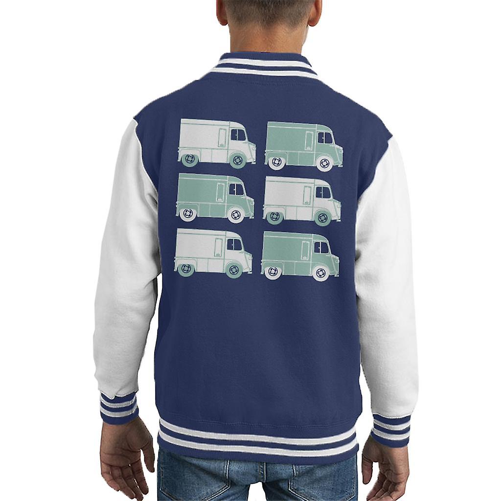 Citroen Retro Type H Van Art Kid's Varsity Jacket