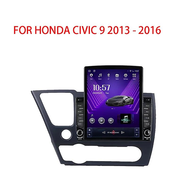 9.7" Android For Honda Civic 9 2013 - 2016 Tesla Type Car Radio Multimedia Video Player Navigation
