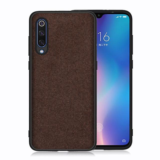 Canvas Shell Case for Xiaomi Mi 9 SE - Brown