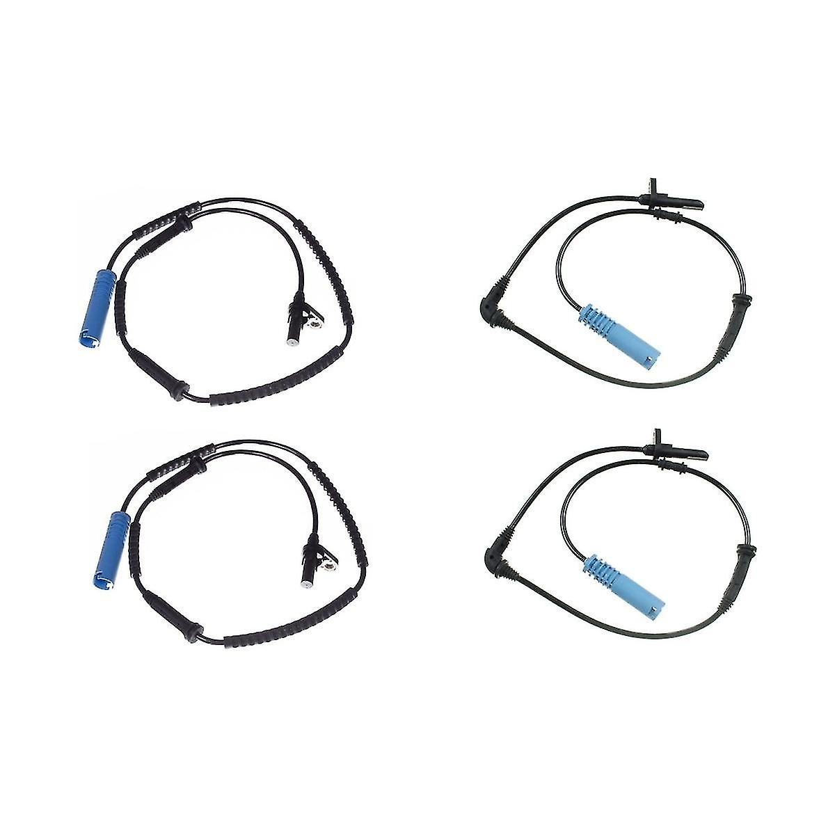 4 Pcs Front And Left Abs Wheel Speed Sensors For R55 R56 2007-2015 34526773019 34526773020