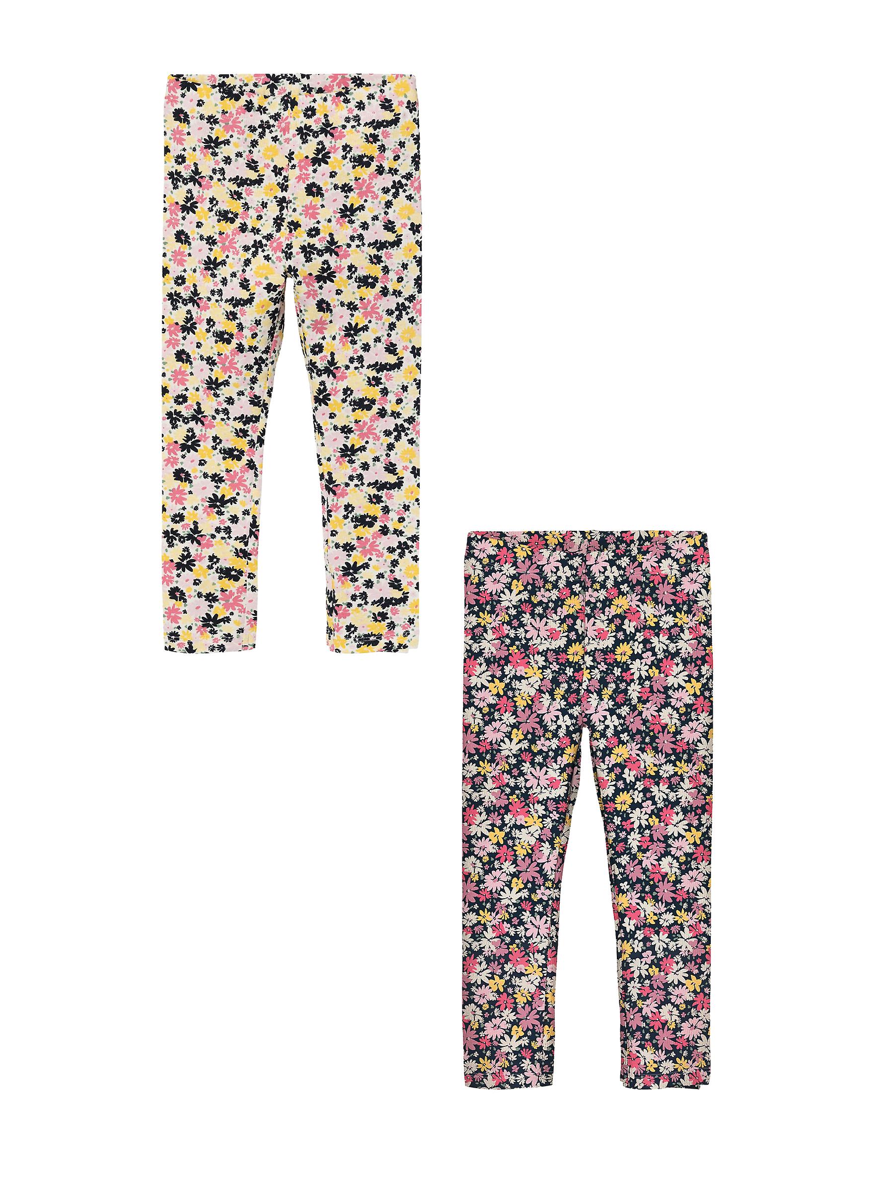 NAME IT Mädchen Leggings 2er-Set Slim Fit Weiche und Dehnbare Kinderhosen
