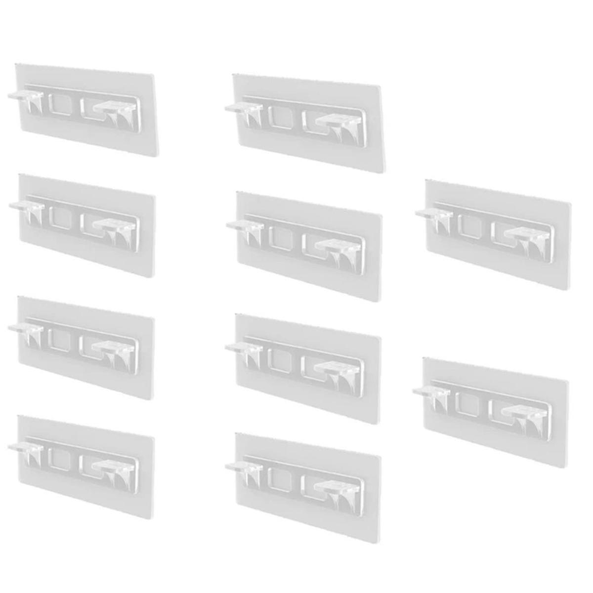 30PCS Shelf Support Adhesive Pegs Closet Partition Bracket for Kitchen Bedroom Cabinet Support Clip