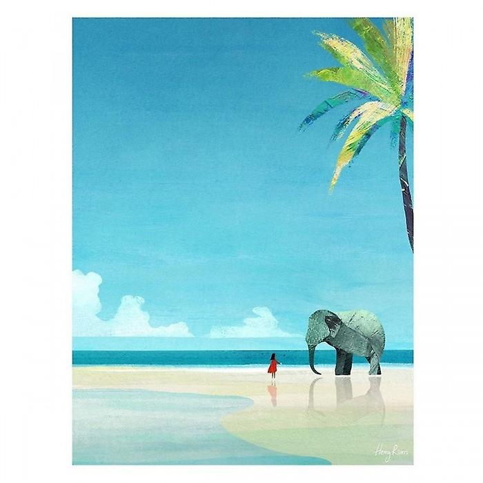 Henry Rivers Elephant Beach Print
