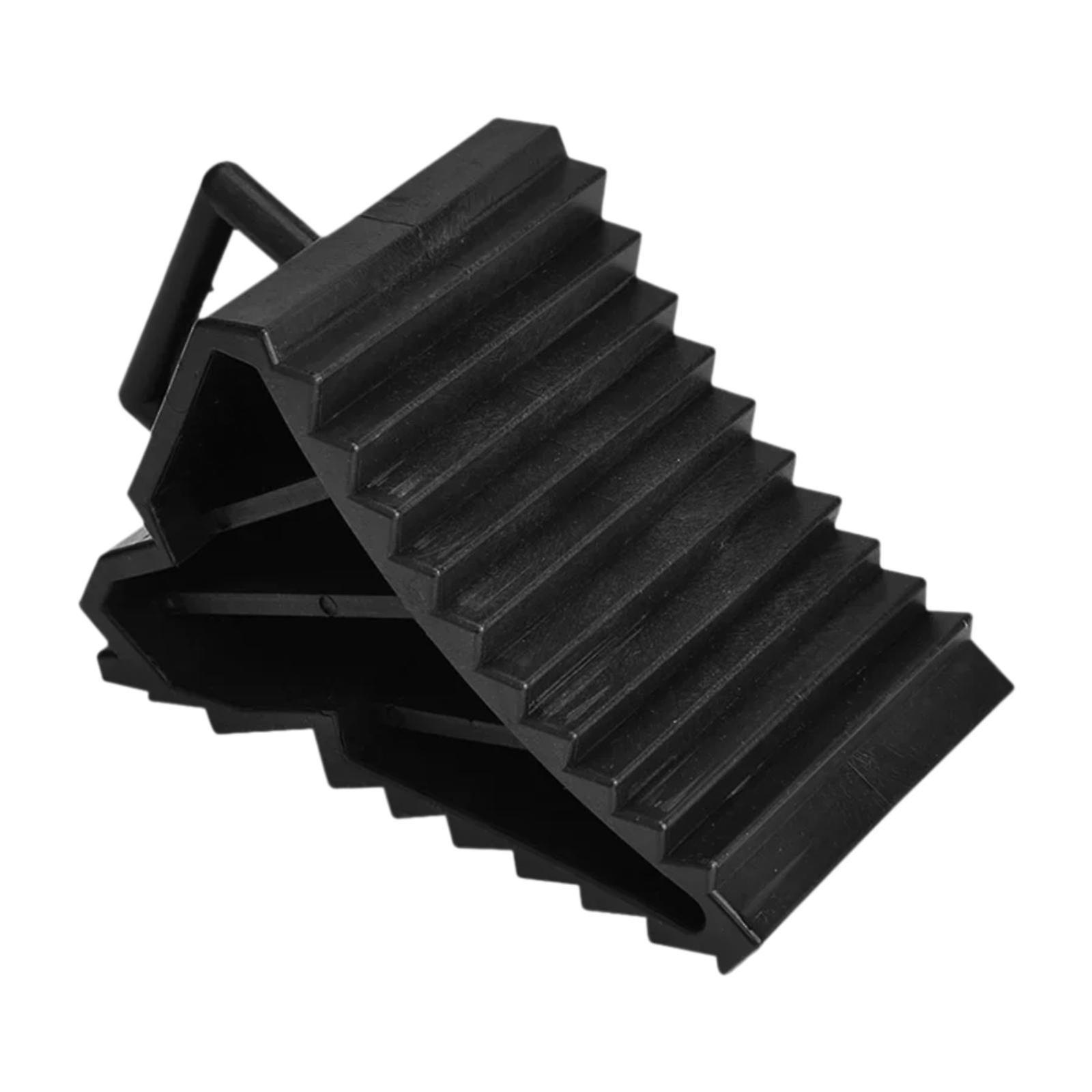 Universal Truck Car Tyre Wheel Chock Non Slip Triangle Base with Pull Handle 1 Piece