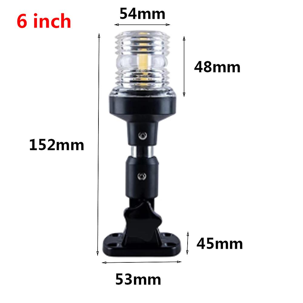 Led Boat Navigation Light Imperméable à l’eau Bateau Led Light pour Yacht Marine Fold Down Navigation Anchor Light 12V Sailing Signal Light