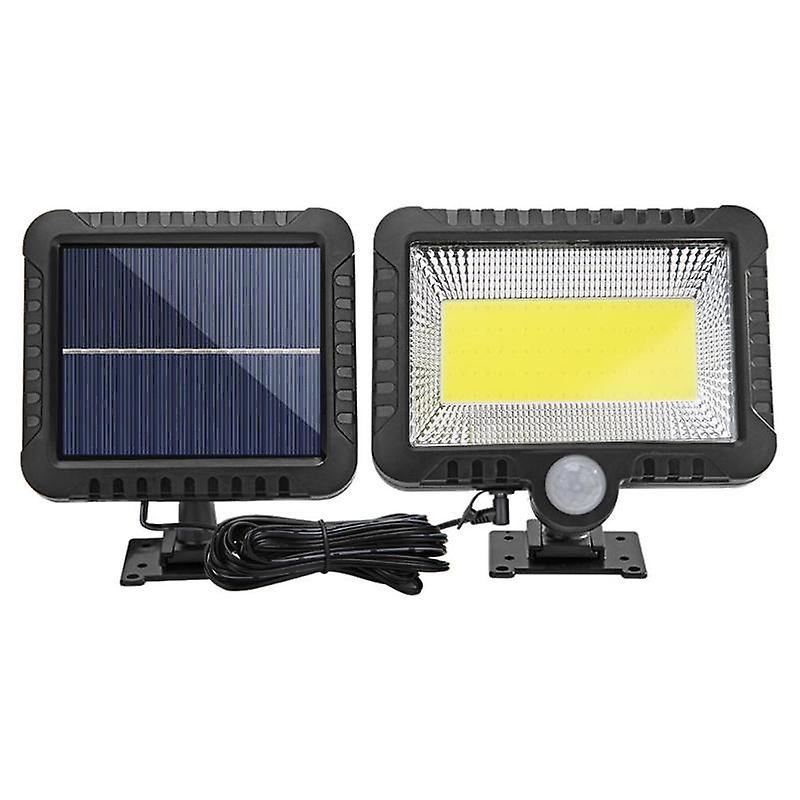 120led Solar Waterproof Split Cob Wall Light Outdoor Courtyard Human Body Sensor Wall Light Split Garage Light Street Light