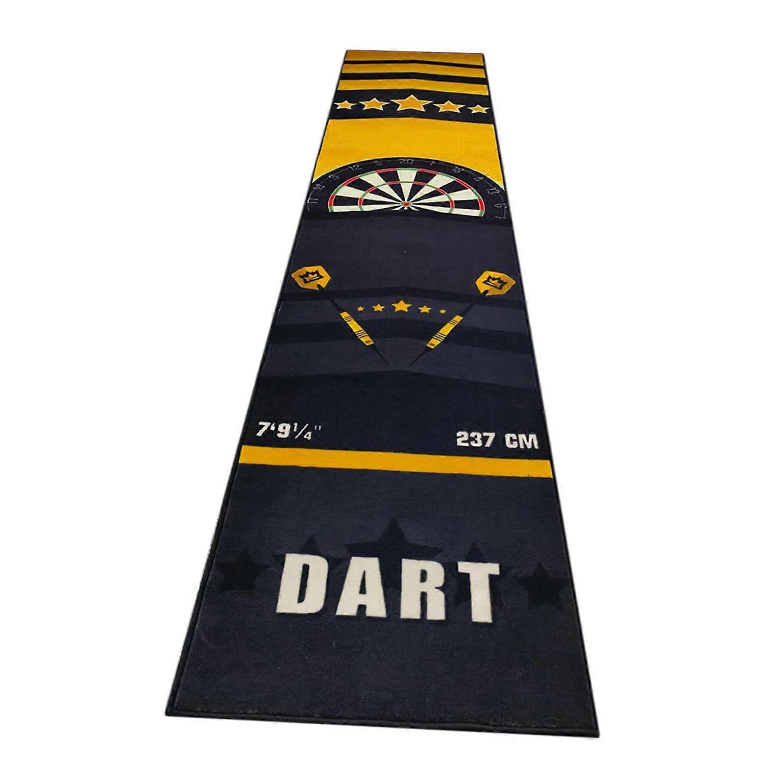 Dart Carpet Heavy Duty with Throwing Distance Line Accessory Shock Absorbing Gold