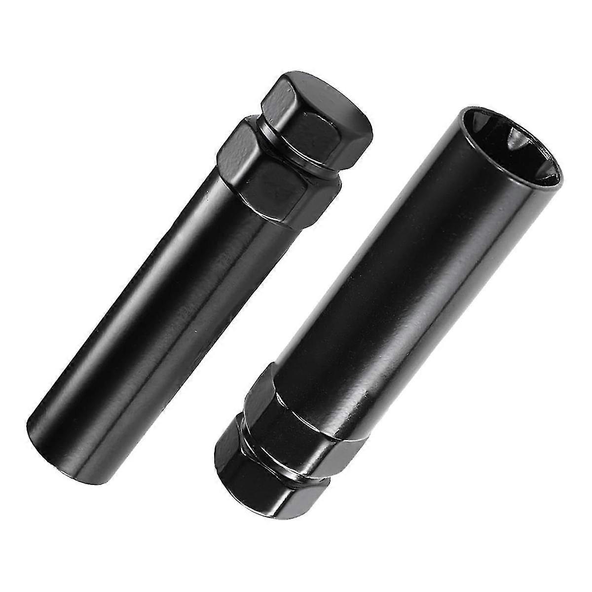 7 Spline Lug Nut Key 6 Spline Lug Nut Socket Removal Tool, 2 Pcs Dual Hex Drive Aftermarket Wheel L