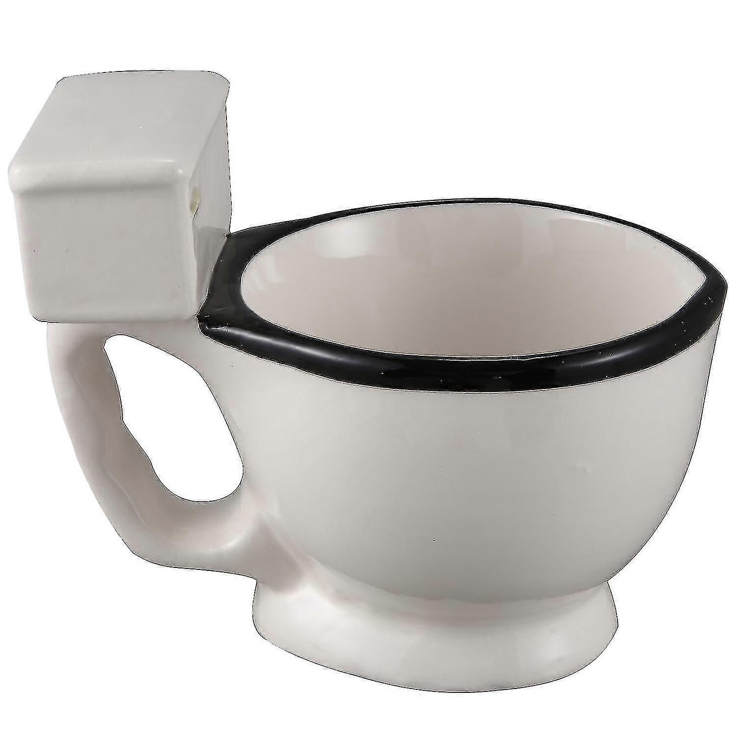 Újdonság WC kerámia bögre fogantyúval 300ml kávé tea tej fagylalt csésze vicces ajándékokhoz