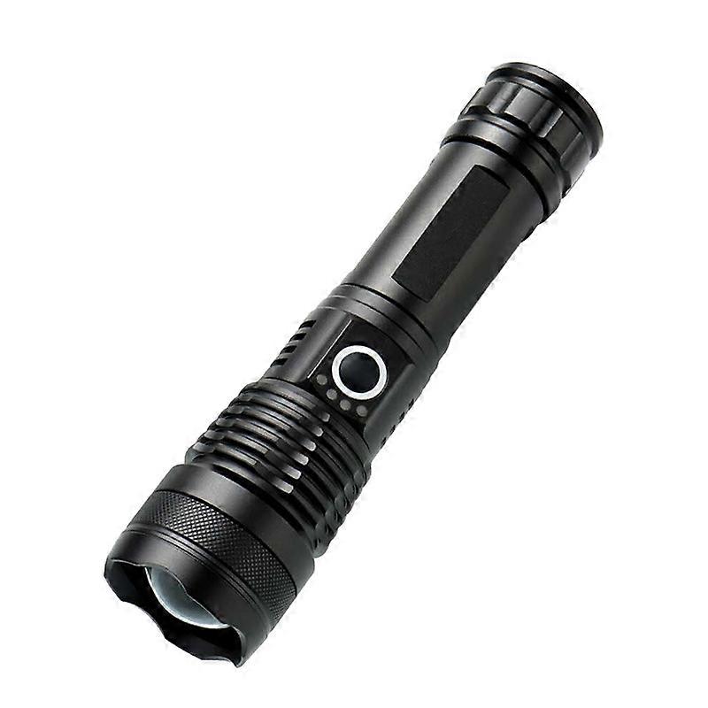 Torch Flashlight, USB Rechargeable LED Ultra Powerful Lumens P50 Flashlight,16.8*4*3.4cm (Gift box without battery)